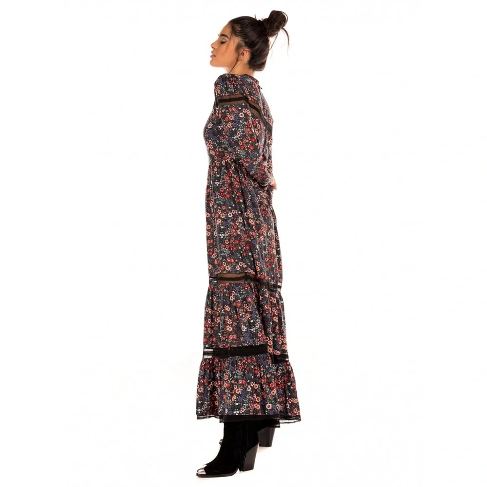 Superdry Skylar Maxi Dress-Floral Cut Out Lace Trim - Picture 10 of 14